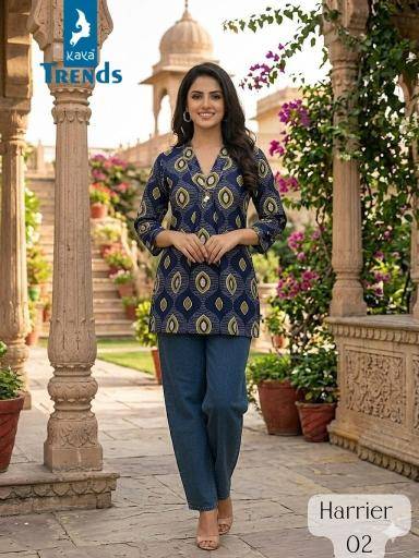 Kaya harrier cotton short top Kurti manufacturers in Mumbai